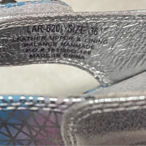 Alegria Lara Pretty Baby Sandals Women size 36 Mermaid Rainbow Metallic Shoe - Picture 8 of 8